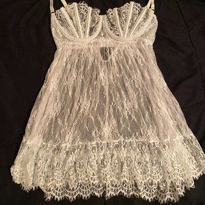 White Lacy Night Gown